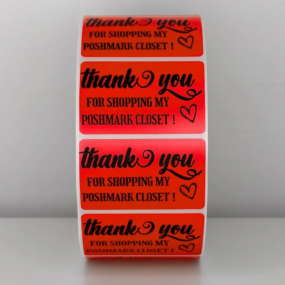 Thank You for Shopping My Poshmark Closet Stickers | THANK YOU STICKERS